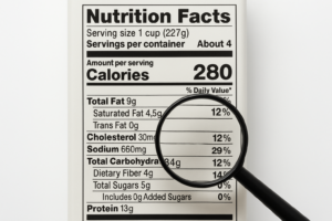 Food labels - diabetes-friendly low-carb recipe