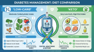 Lowcarb vs keto - carbohydrate counting for diabetics