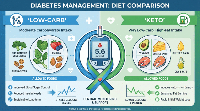 Lowcarb vs keto - carbohydrate counting for diabetics
