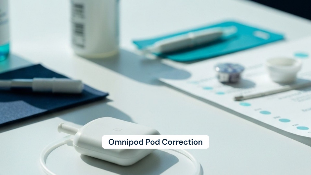 Landscape medical news visual for Omnipod Pod Correction