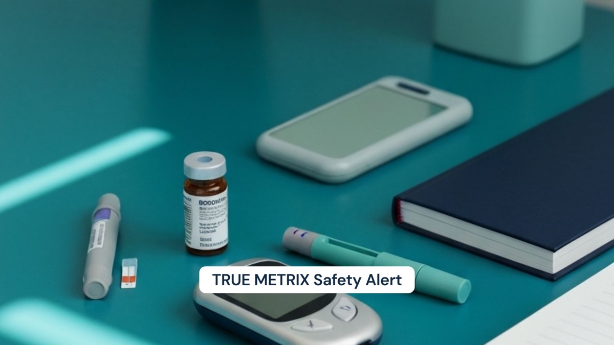 Landscape medical news visual for TRUE METRIX Safety Alert